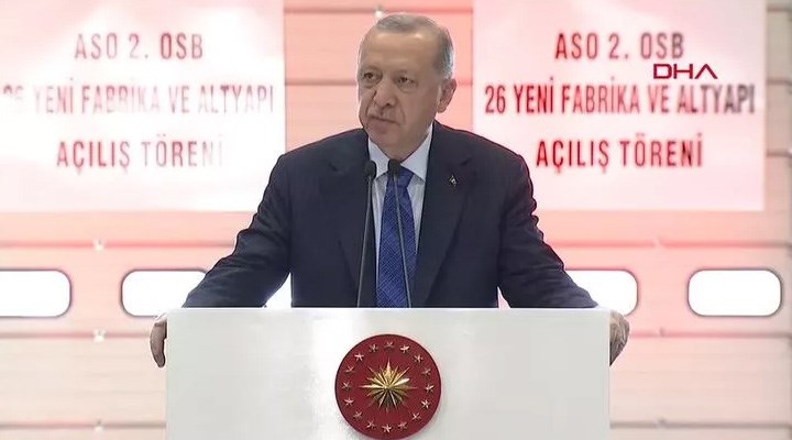 Erdoğan: Üretim tesisleri ‘yandık, bittik’ diyenlere en güzel cevaptır