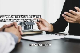 Bosna Hersek'te Nelere Yatırım Yapılmalıdır?