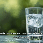 Günlük Su İçme Hatırlatma Yöntemleri