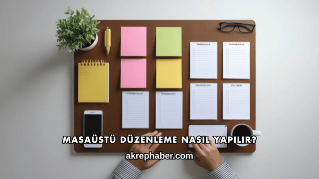 Masaüstü Düzenleme Nasıl Yapılır?